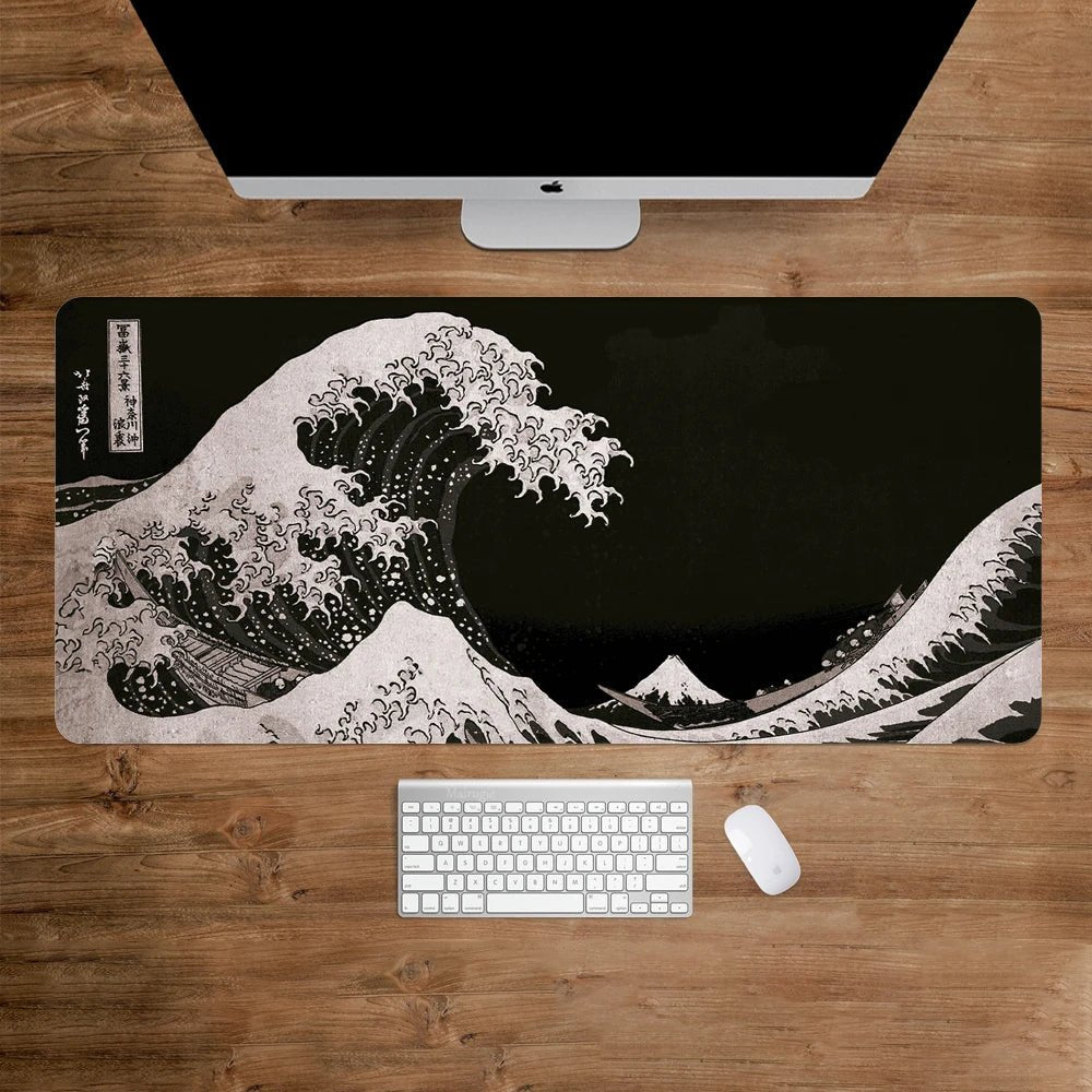 Great Wave Off Kanagawa gaming mouse pad XXL desk mat