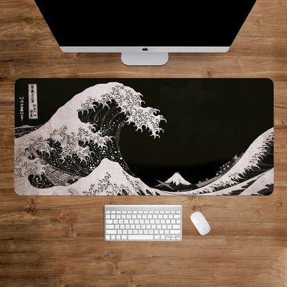 Great Wave Off Kanagawa gaming mouse pad XXL desk mat