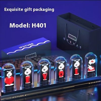 Aluminum Alloy Nixie Tube Clock Table Clock Ornaments - GadgetGlobe