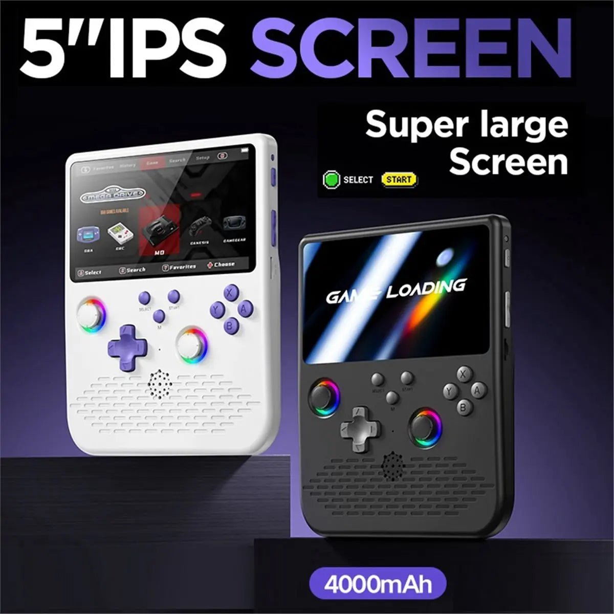handheld retro game console with built-in classic games