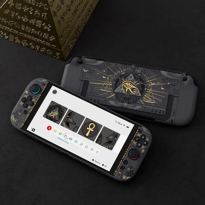 Geekshare Switch 2 Protective Case Full Wrap Hard Shell Anti Slip Anti Drop Egypt Pattern Cover For Gamers Men In Stock GadgetGlobe