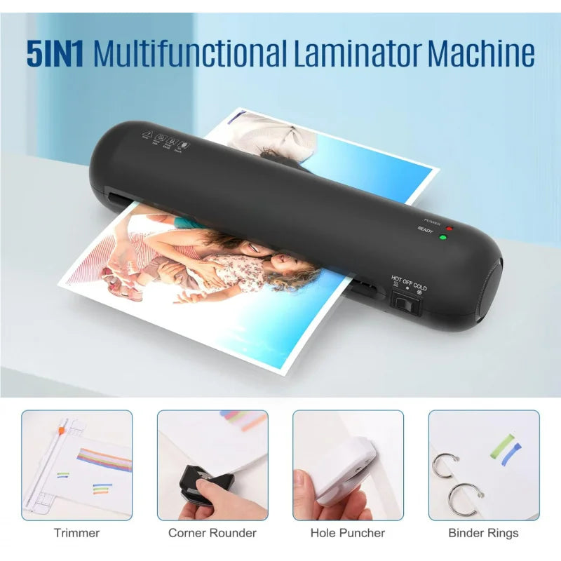 SL280B Set of Desktop Laminating Machine Multi-FunctionA4Overmolding Machine Quick Preheating Cold and Hot Laminating Machine GadgetGlobe