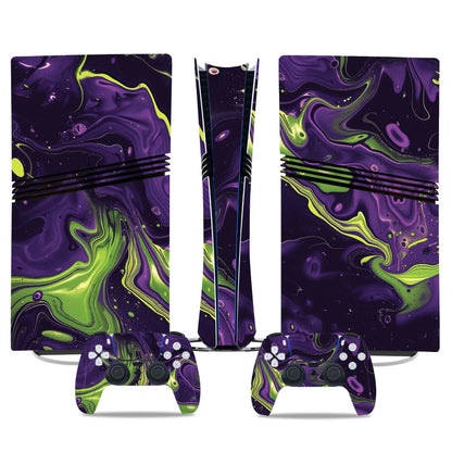 Game Console Skin Sticker Set Controller Protective Film Decal Full Body Wrap Anti-Scratch Gaming Accessories for PS5 PRO GadgetGlobe