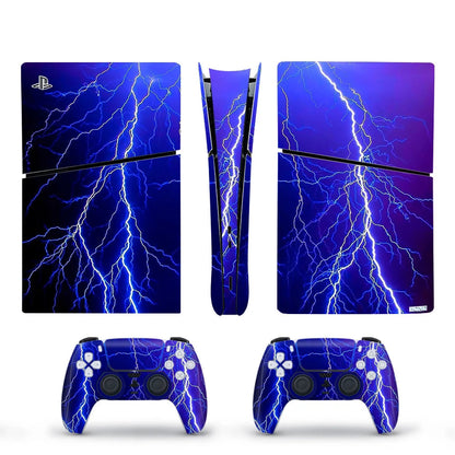 Decal Vinyl Skin Sticker For PS5 Slim Digital Console Protective Skin Case 2PCS Controller Gamepad For PS5 Slim Accessories GadgetGlobe