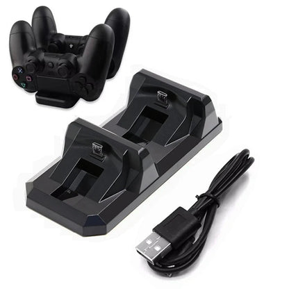 Dual Controller Charger Dock For PS4 Gamepad Charging Base Stand Holder For Sony PlayStation 4 Controle Gaming accessories GadgetGlobe
