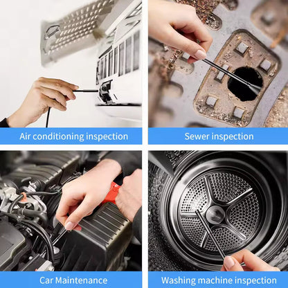 4.3'' IPS Screen Industrial Endoscope Dual Camera 8MM Borescope For Car Repair/Vehicle Engine IP67 Waterproof 8 LEDS GadgetGlobe