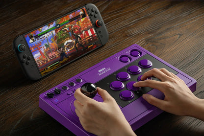 8Bitdo Arcade Stick for Switch & Windows, Arcade Fight Stick Support Wireless Bluetooth, 2.4G Receiver and Wired Connection - GadgetGlobe