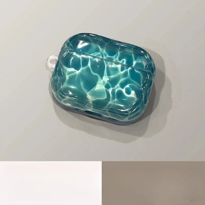 Water Ripple Headphone Case Suitable for AirPods Pro2/3 AirPods 2/3/4 TPU Material Custom Translucent Earphone Protective Case ﻿ GadgetGlobe