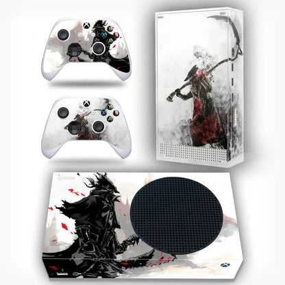 Skin Sticker Protective Decal Removable Cover for Xbox Series S Console and 2 Controllers Marble Texture GadgetGlobe