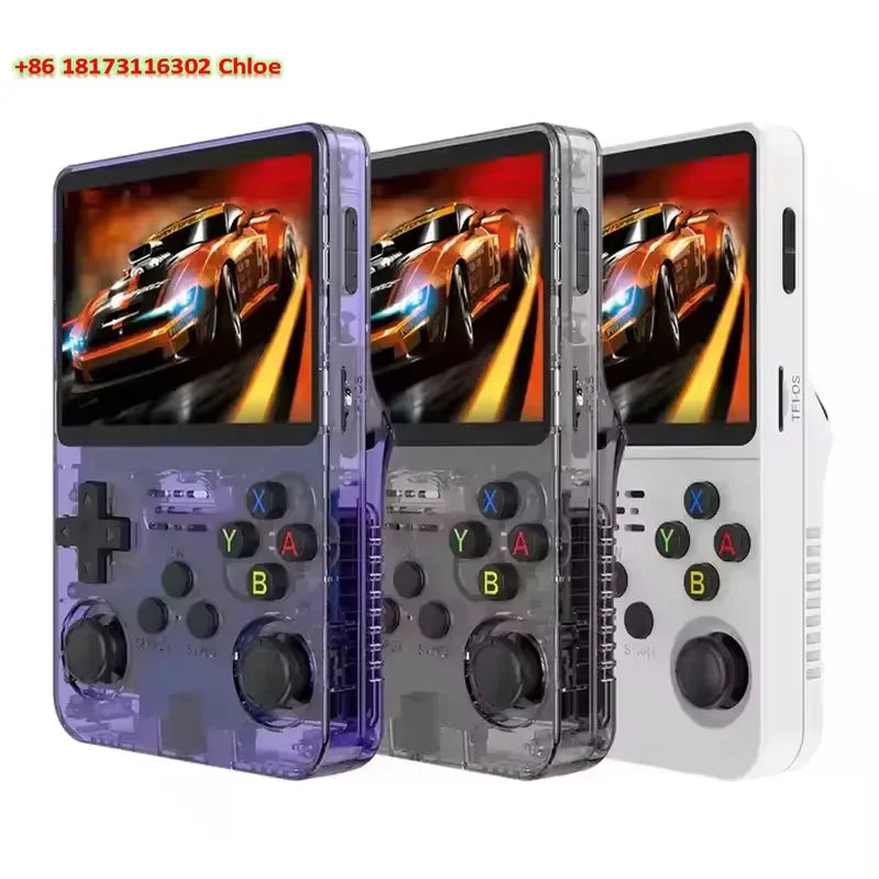 R36S Retro Handheld Video Game Console Linux System 3.5 Inch IPS Screen R35s Pro Portable Video Player 64GB Games GadgetGlobe