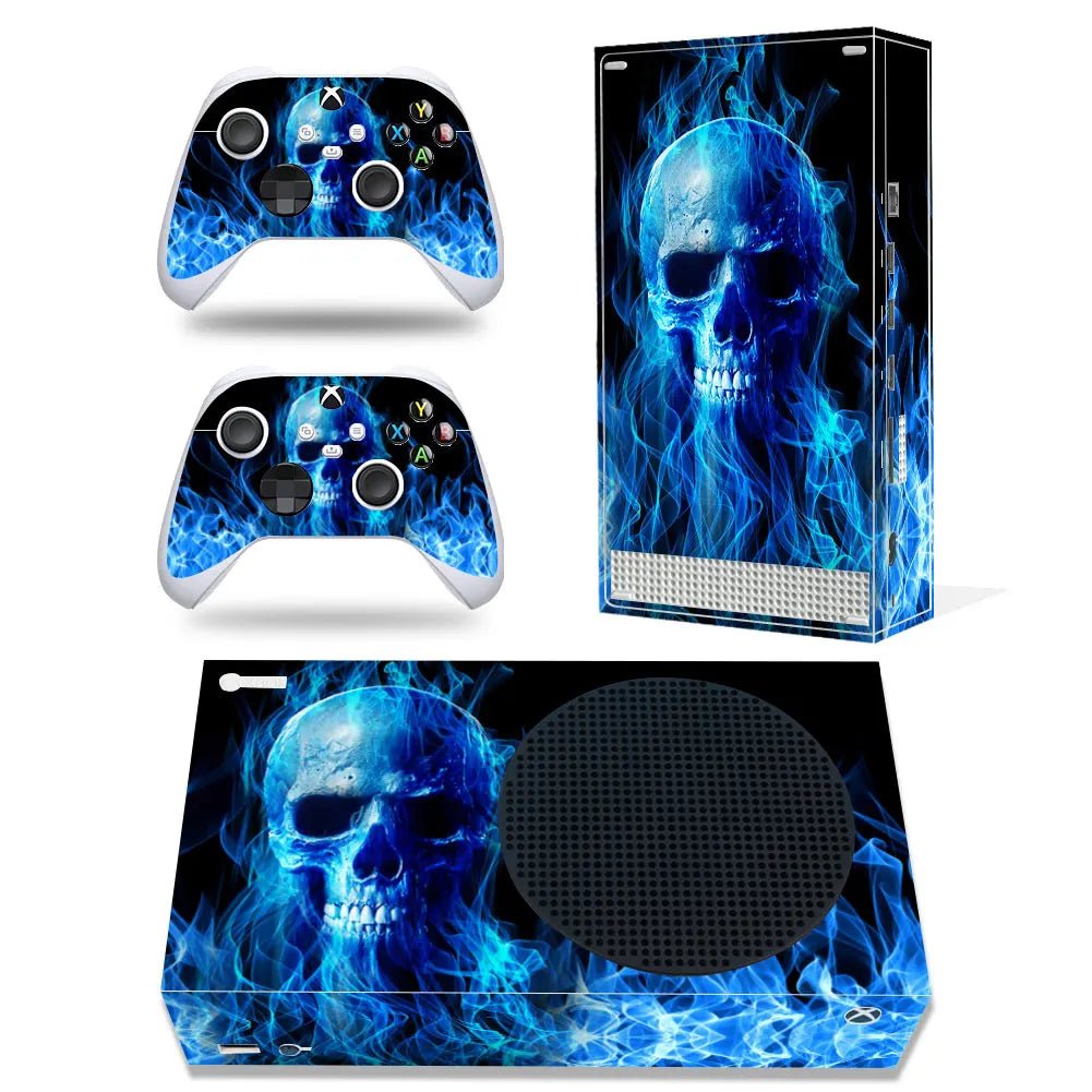 Skin Sticker Protective Decal Removable Cover for Xbox Series S Console and 2 Controllers Marble Texture - GadgetGlobe