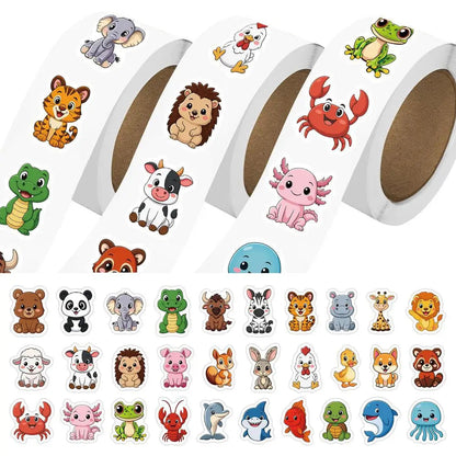 500Pcs Adorable Jungle Farm Ocean Animal Stickers for Water Bottles Skateboards Laptops Phone Cases DIY Craft Decoration GadgetGlobe