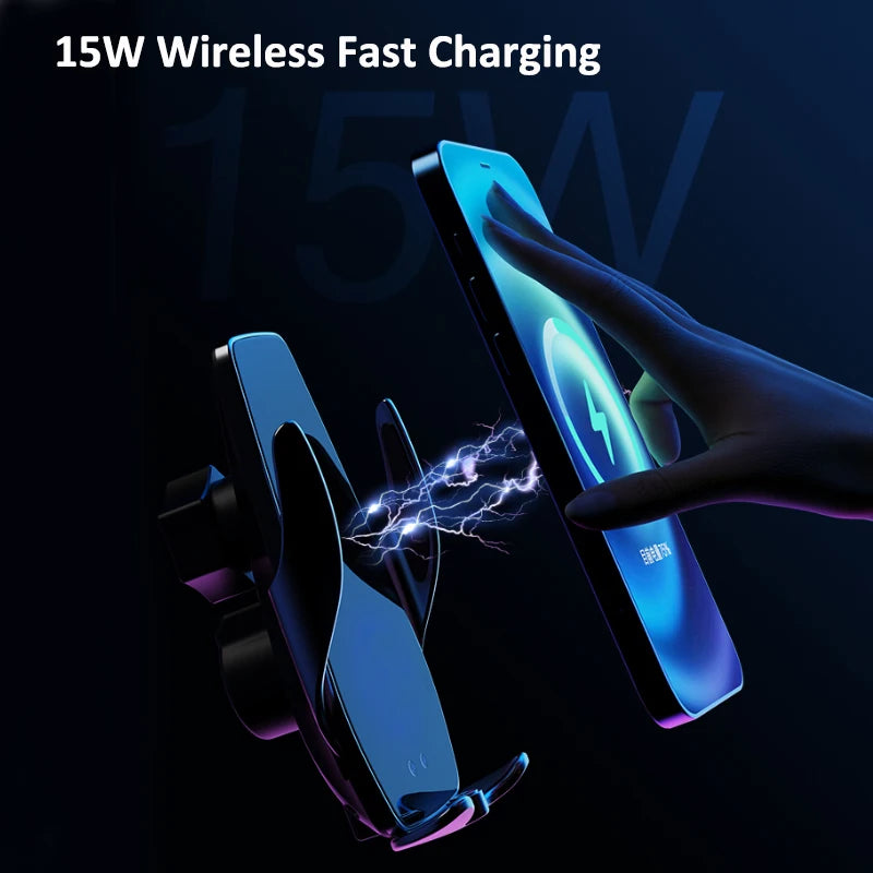 Gravity Car Phone Holder For Volkswagen VW Polo MK6 AW 2019-2023 Special Fix Bracket Base Support Smartphone Wireless Charging GadgetGlobe