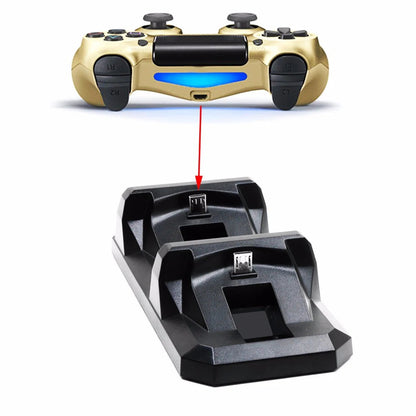 Dual Controller Charger Dock For PS4 Gamepad Charging Base Stand Holder For Sony PlayStation 4 Controle Gaming accessories GadgetGlobe