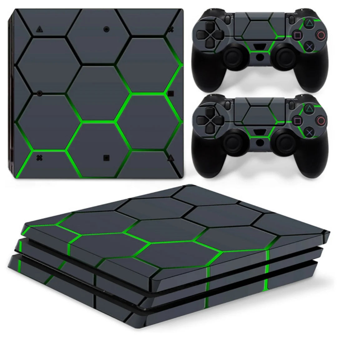 Skin Wrap for PS4 Pro Console Protective Vinyl for PS4 Pro Controller Full Cover Wrap Game Accessories GadgetGlobe