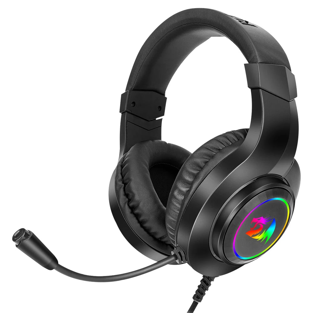 REDRAGON HYLAS H371 RGB gaming Headphone,7.1 USB Surround sound Computer PC laptop headset Earphones Microphone EQ Controller - GadgetGlobe