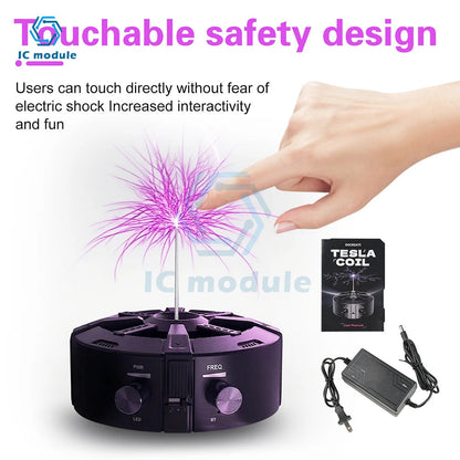 Music Tesla Coil BT Music Box Artificial Lightning Touchable Teaching Demonstration Experimental Model Science Experiments GadgetGlobe