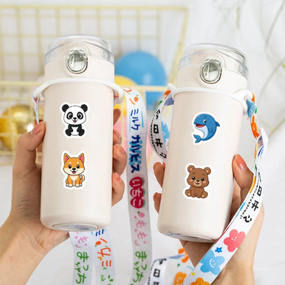 500Pcs Adorable Jungle Farm Ocean Animal Stickers for Water Bottles Skateboards Laptops Phone Cases DIY Craft Decoration GadgetGlobe