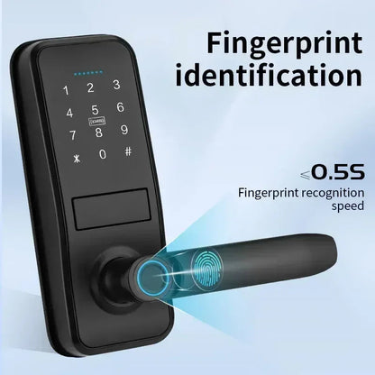 Tuya TTlock Smart Door Lock Fingerprint Door Lock Password Fingerprint IC Card Key APP Remote Unlock Eletronico Digital 도어락 GadgetGlobe