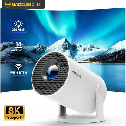 Magcubic Projector HY300 Pro 8K Android 14 Dual Wifi6 290ANSI Allwinner H726 BT5.4 1080P 1280*720P Home Cinema Outdoor Projetor GadgetGlobe