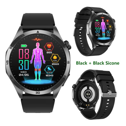 ECG+PPG Health Smart Watch Men Blood Oxygen Uric Acid Blood Pressure Monitoring HD Bluetooth Call AI Watch For iOS Android - GadgetGlobe