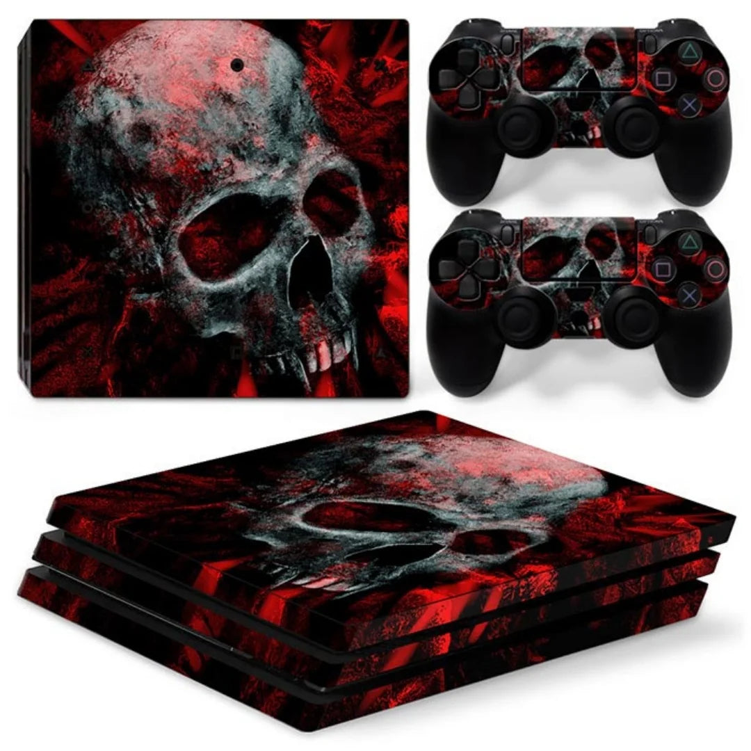 Skin Wrap for PS4 Pro Console Protective Vinyl for PS4 Pro Controller Full Cover Wrap Game Accessories GadgetGlobe