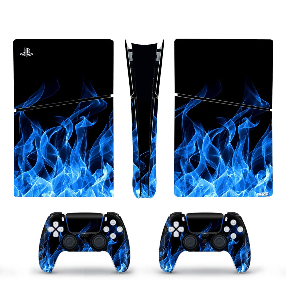 Decal Vinyl Skin Sticker For PS5 Slim Digital Console Protective Skin Case 2PCS Controller Gamepad For PS5 Slim Accessories GadgetGlobe