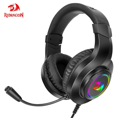 REDRAGON HYLAS H371 RGB gaming Headphone,7.1 USB Surround sound Computer PC laptop headset Earphones Microphone EQ Controller - GadgetGlobe