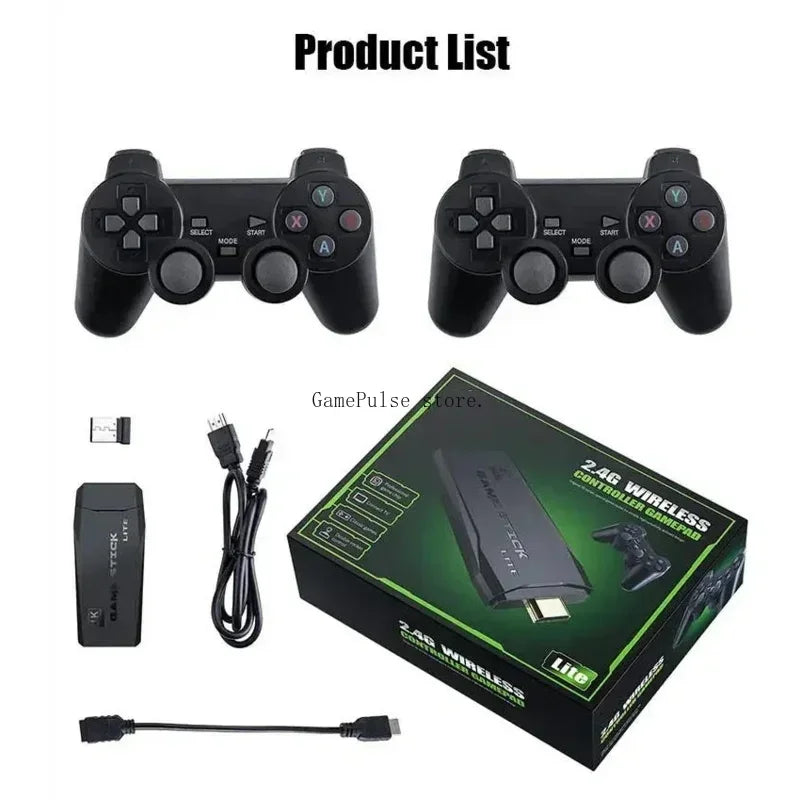 M8 Video Game Stick 4K HDMI Output Plug and Play Nostalgic Game Box Built-in 9 Classic Emulators 4K HD Retro Game Console for TV GadgetGlobe