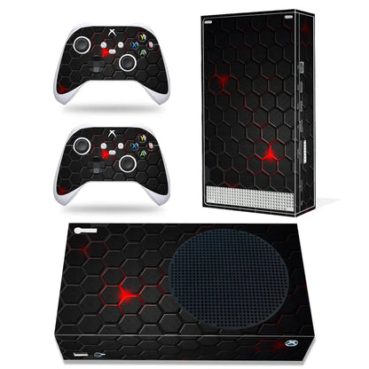 Skin Sticker Protective Decal Removable Cover for Xbox Series S Console and 2 Controllers Marble Texture GadgetGlobe