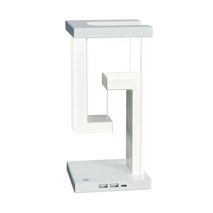 Floating Desk Lamp With Wireless Charger, USB Output Charging Port, Dock Station For iPhone, Bedside Lamp Table Lamp GadgetGlobe