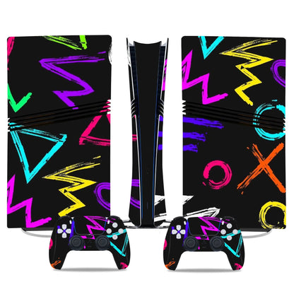 Game Console Skin Sticker Set Controller Protective Film Decal Full Body Wrap Anti-Scratch Gaming Accessories for PS5 PRO GadgetGlobe