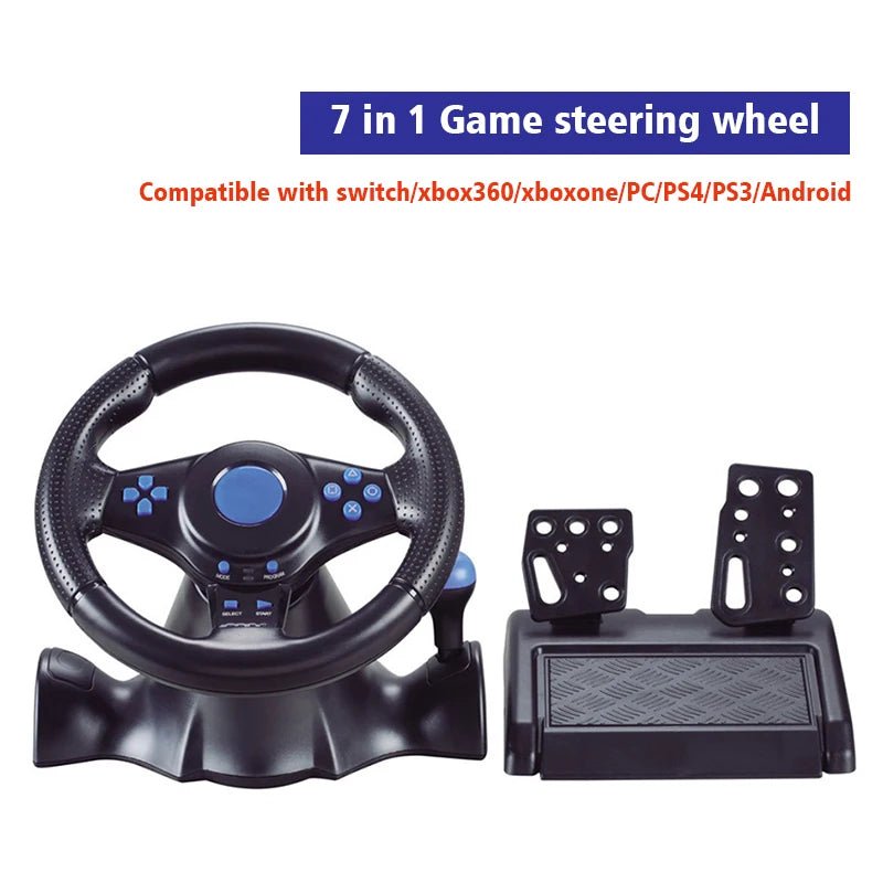 DATA FROG Game Steering Wheel For PS3 Racing Pad 180 Degree Computer USB Car PC Vibration Joysticks For PS2/PS3/Xbox 360/Switch - GadgetGlobe