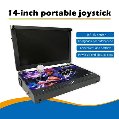 14-Inch 3D Pandora  26800 in 1 Console Folding Portable Arcade Console Pandora DX Box 720P HD Screen Mini Arcade Moonlight GadgetGlobe