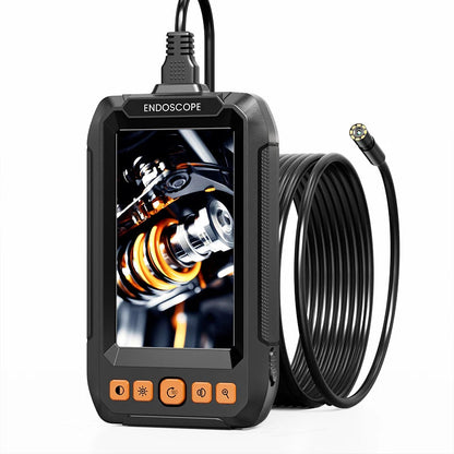 4.3'' IPS Screen Industrial Endoscope Dual Camera 8MM Borescope For Car Repair/Vehicle Engine IP67 Waterproof 8 LEDS GadgetGlobe