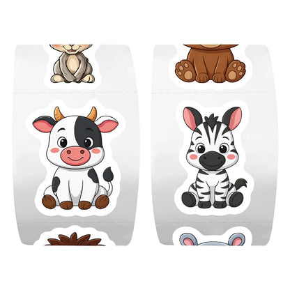500Pcs Adorable Jungle Farm Ocean Animal Stickers for Water Bottles Skateboards Laptops Phone Cases DIY Craft Decoration GadgetGlobe