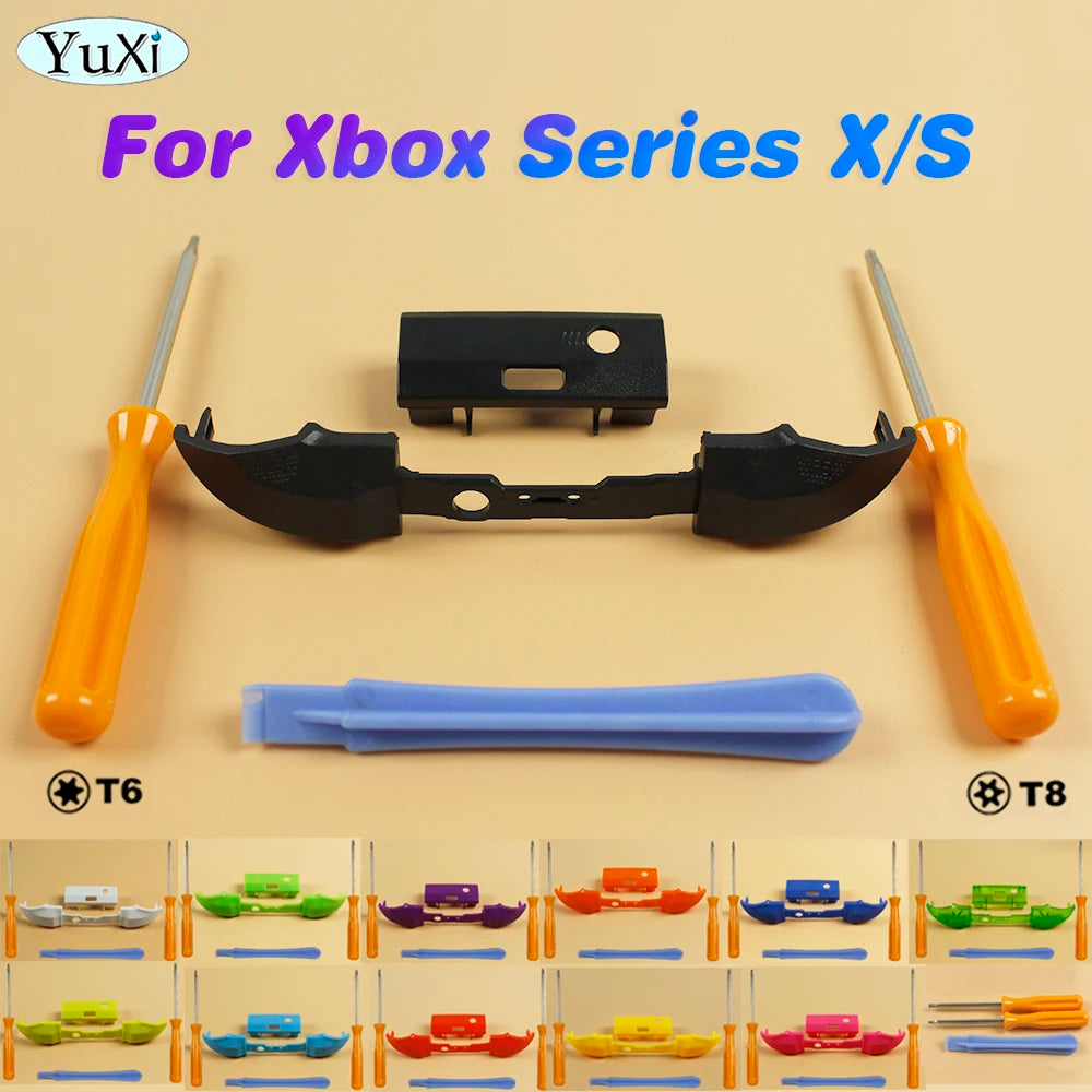 1Pc LB RB Trigger Button For Xbox Series X S LR Bumper Keys Middle Bar Holder Colorful DIY Gamepad Controller Replacement GadgetGlobe