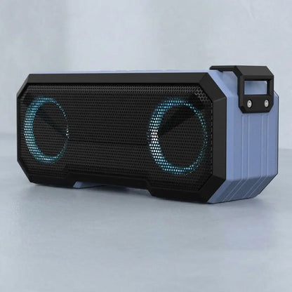 Portable Bluetooth Speaker Wireless LED Flash Light TWS Bass Stereo IPX7 Waterproof Loudspeaker FM Radio 12H Playtime Subwoofer Outdoor Boombox Hands Free Mic USB C for Pool Beach Party Camping Travel GadgetGlobe