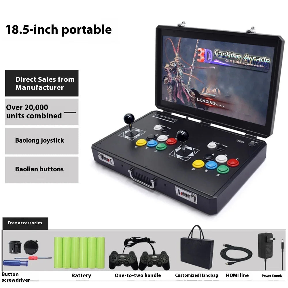 24 inch 31.5 inch Game Machine Portable Folding Double Rocker Dual System Home Arcade Integrated Machine Pandora Moonlight Box GadgetGlobe