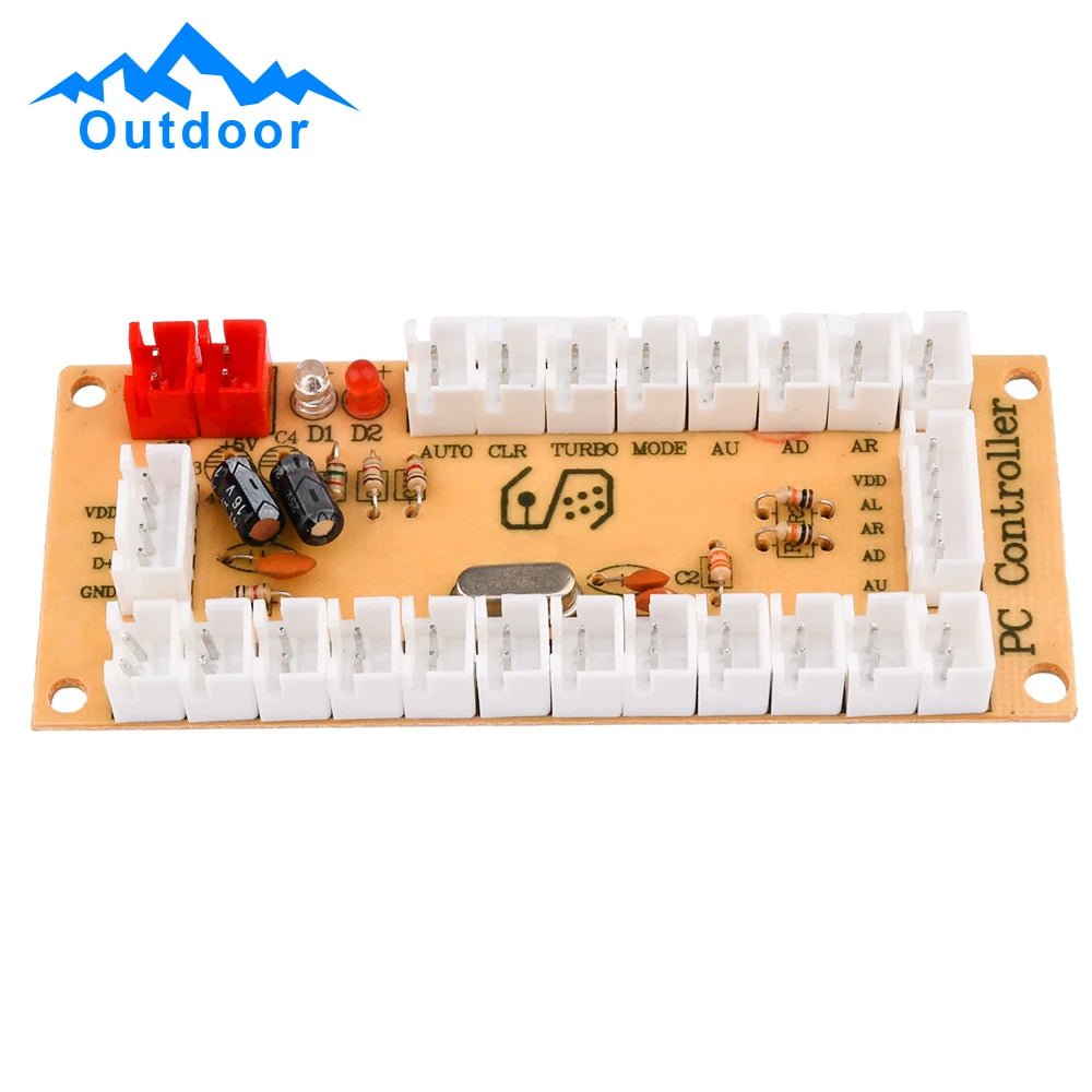 USB Arcade Joystick Chip Circuit Board DIY Arcade Joystick Accessory Kit DIY Arcade Joystick Circuit Board No Wiring with Wiring - GadgetGlobe