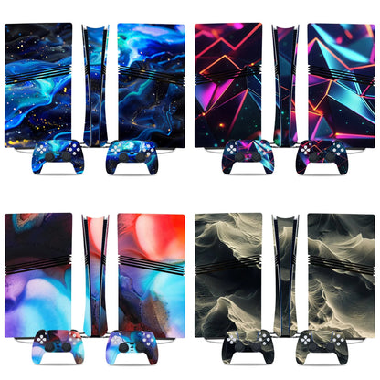 Game Console Skin Sticker Set Controller Protective Film Decal Full Body Wrap Anti-Scratch Gaming Accessories for PS5 PRO GadgetGlobe