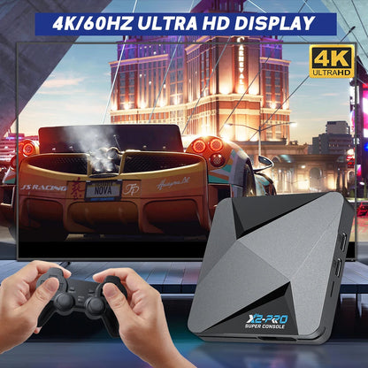 KINHANK Retro Video Game Console Super Console X2 Pro with 90000 Video Games for PS1/DC/MAME/SS with Gamepad Kid Gift Game Box GadgetGlobe