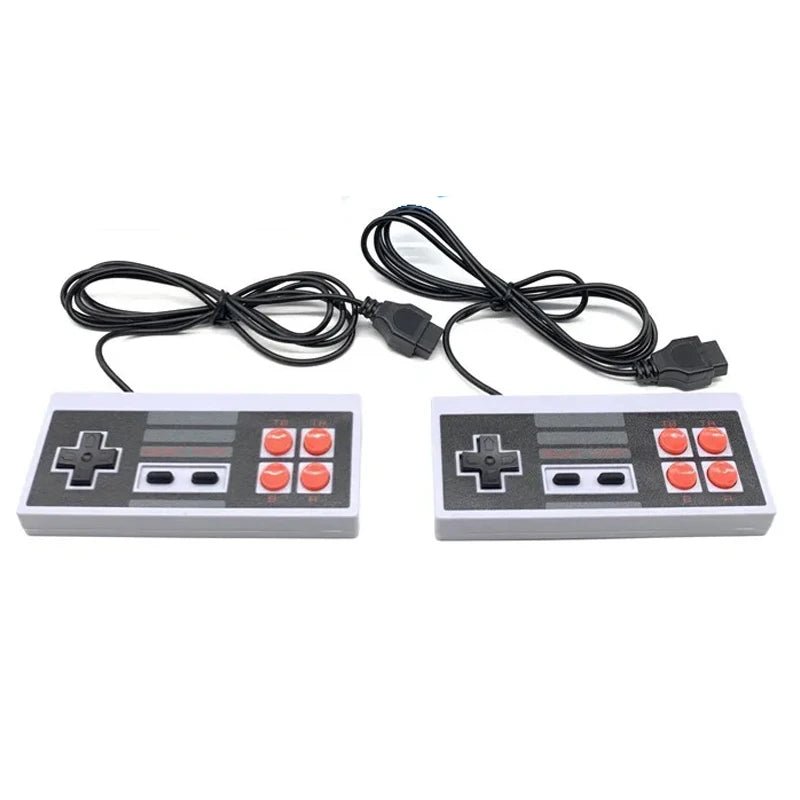 4 Button Controller Gamepad For 8 Bit Retro Video Game Consoles Mini Stick NES Game Wireless Red And White 2.4G Wireless - GadgetGlobe