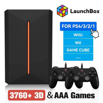 3760+ 3D/AAA Games for PS4/PS3/PS2/Switch/WII/WIIU/N64/DC Etc Portable 500GB Launchbox External Gaming Hard Drive for Windows PC - GadgetGlobe