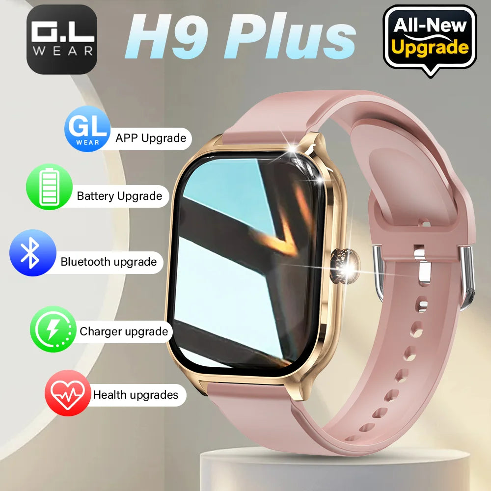 LAXASFIT H9 Smart Watch Men Women Sports Fitness Tracker 2.01 inch HD Screen Bluetooth Talking Smart Watch For Android IOS GadgetGlobe