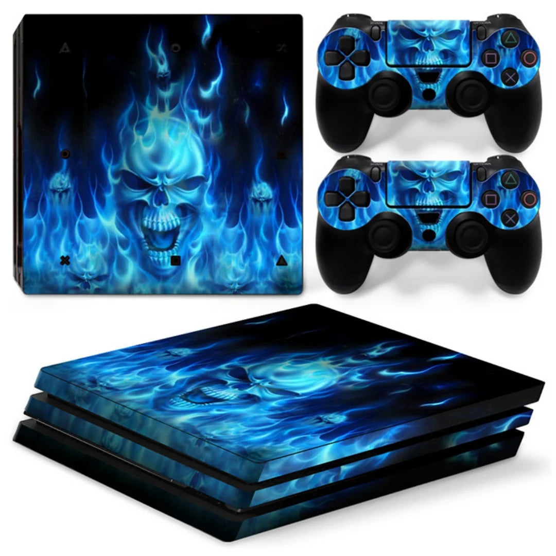 Skin Wrap for PS4 Pro Console Protective Vinyl for PS4 Pro Controller Full Cover Wrap Game Accessories GadgetGlobe