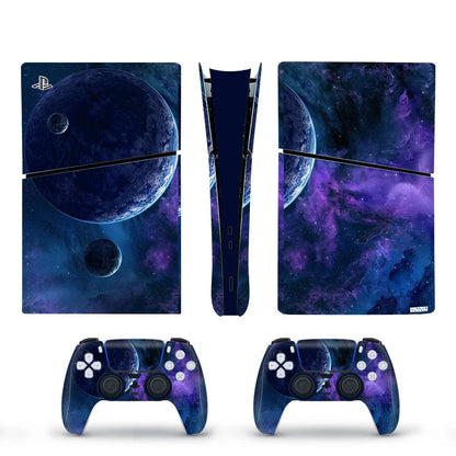 Decal Vinyl Skin Sticker For PS5 Slim Digital Console Protective Skin Case 2PCS Controller Gamepad For PS5 Slim Accessories GadgetGlobe