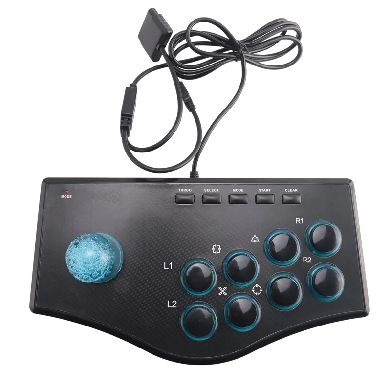 B21B 2X Arcade Game Rocker Controller USB Joystick For Ps2/Ps3/Pc/Android Smart Tv Built-In Vibrator Eight Direction Joystick GadgetGlobe