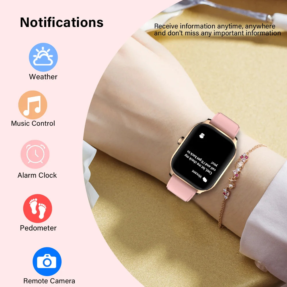 LAXASFIT H9 Smart Watch Men Women Sports Fitness Tracker 2.01 inch HD Screen Bluetooth Talking Smart Watch For Android IOS GadgetGlobe
