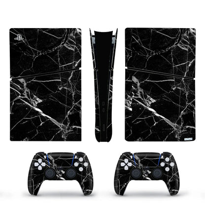 Decal Vinyl Skin Sticker For PS5 Slim Digital Console Protective Skin Case 2PCS Controller Gamepad For PS5 Slim Accessories GadgetGlobe